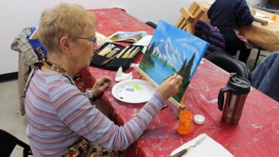 woman painting