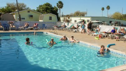 people in a swimpool